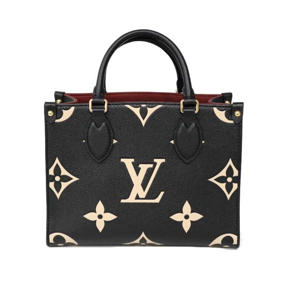 LOUIS VUITTON OnTheGo Tote Handbag Shoulder Bag Black